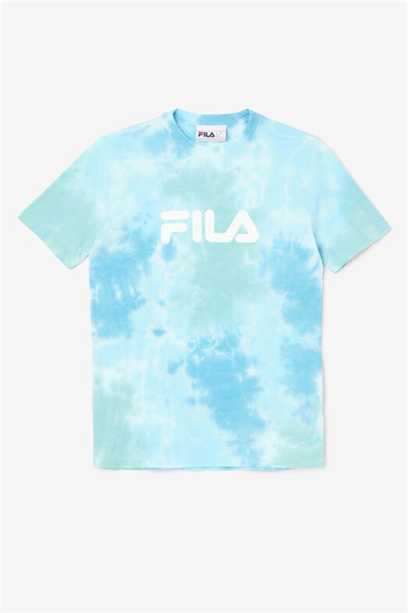 White Women\'s Fila Alivia Tie Dye Tee | Saudi Arabia-053281