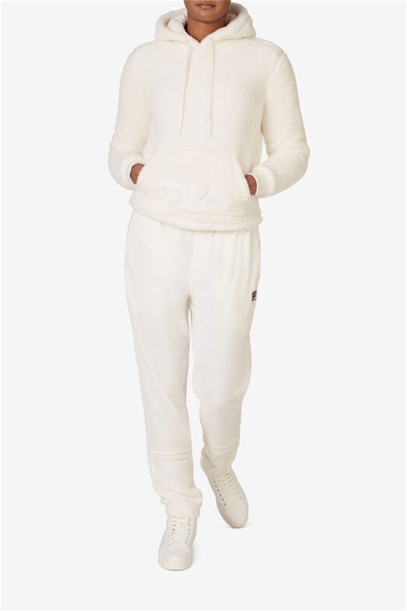 White Women's Fila Arctic Hoodie | Saudi Arabia-348502