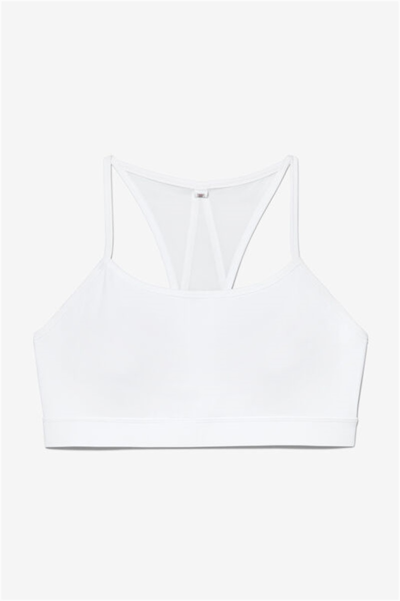 White Women\'s Fila Essentials Bras | Saudi Arabia-367291