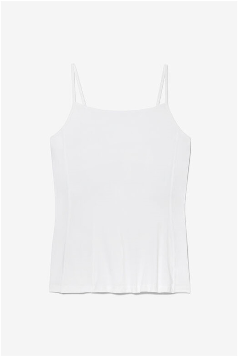 White Women\'s Fila Essentials Cami Tanks | Saudi Arabia-390148