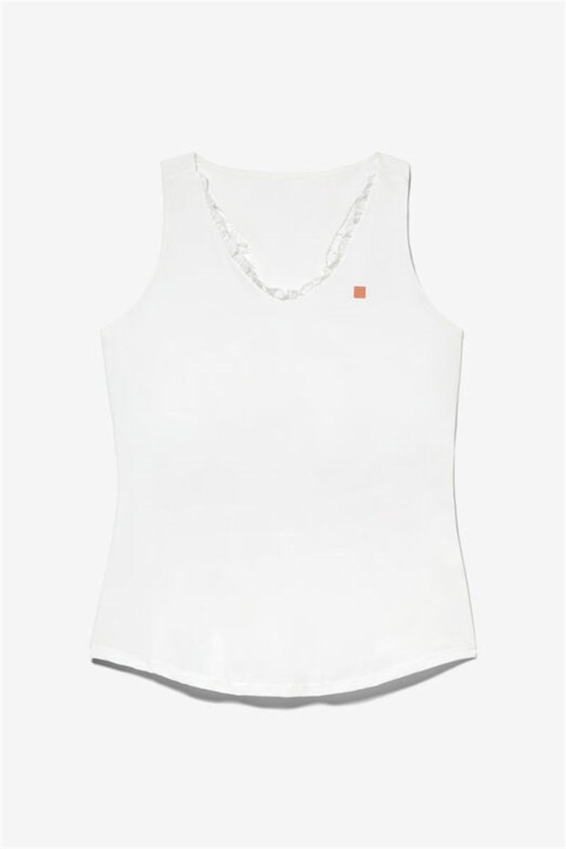 White Women\'s Fila Groundbreaker Racerback Tanks | Saudi Arabia-215468