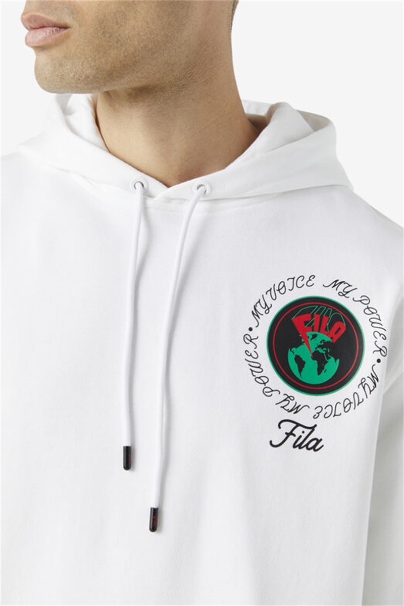 White Women's Fila Hunt Hoodie | Saudi Arabia-895140