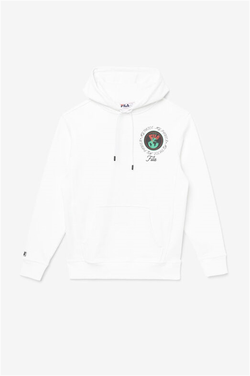 White Women\'s Fila Hunt Hoodie | Saudi Arabia-895140