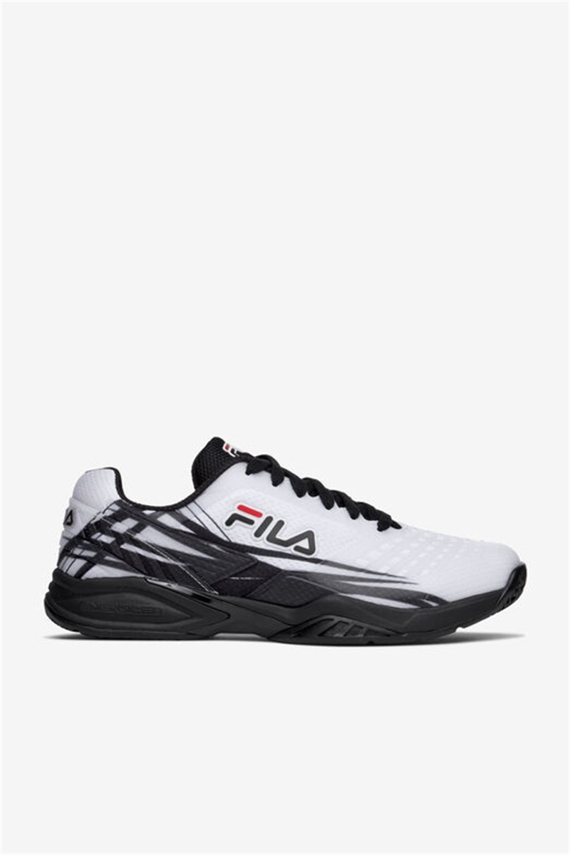 White / Black Men\'s Fila Axilus 2 Energized Tennis Shoes | Saudi Arabia-890465