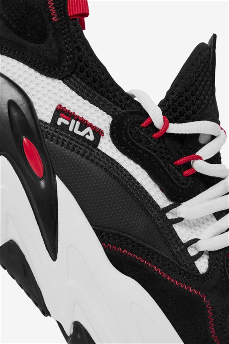 White / Black / Red Men's Fila Ray Tracer Evo 2 Shoes | Saudi Arabia-530719