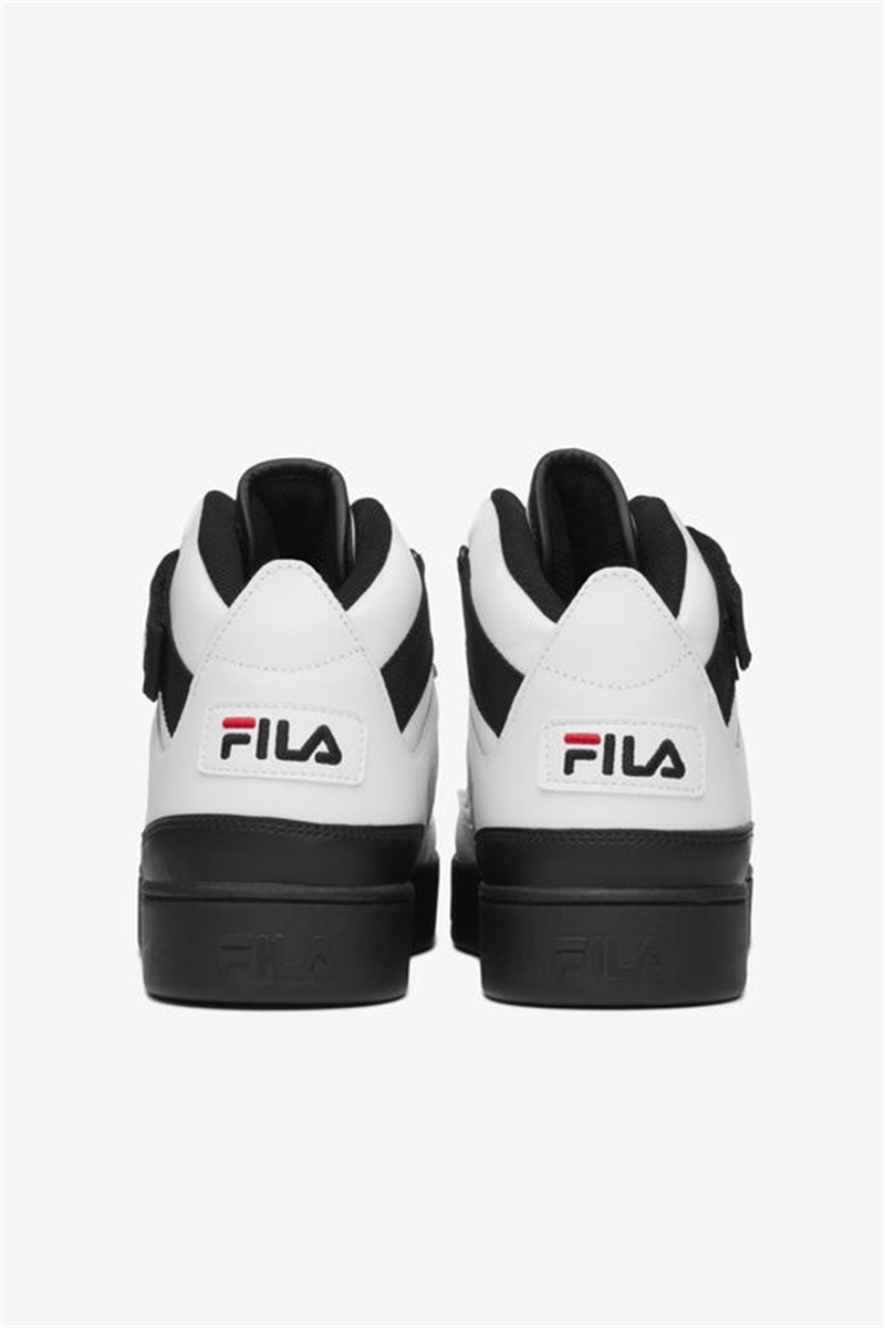 White / Black / Red Men's Fila V-10 Lux Sneakers | Saudi Arabia-823459