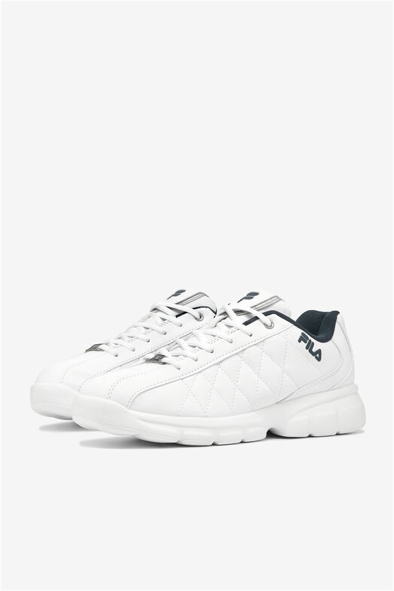 White / Navy Men's Fila Fulcrum 3 Shoes | Saudi Arabia-195670