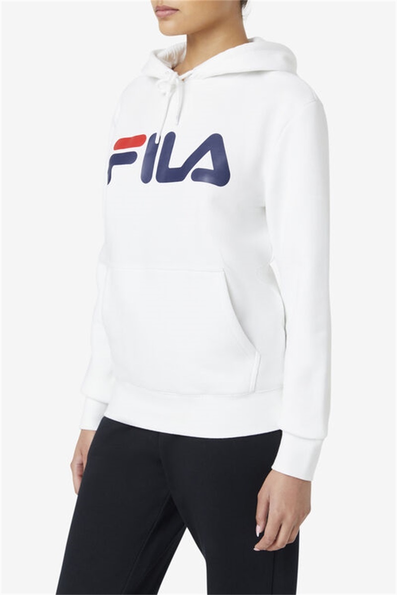 White / Navy Women's Fila Lucy Hoodie | Saudi Arabia-084732