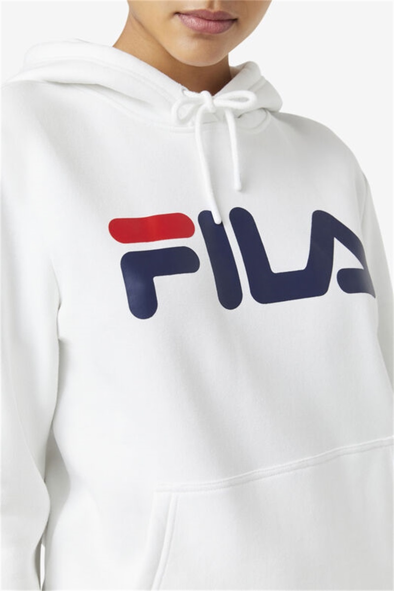 White / Navy Women's Fila Lucy Hoodie | Saudi Arabia-084732