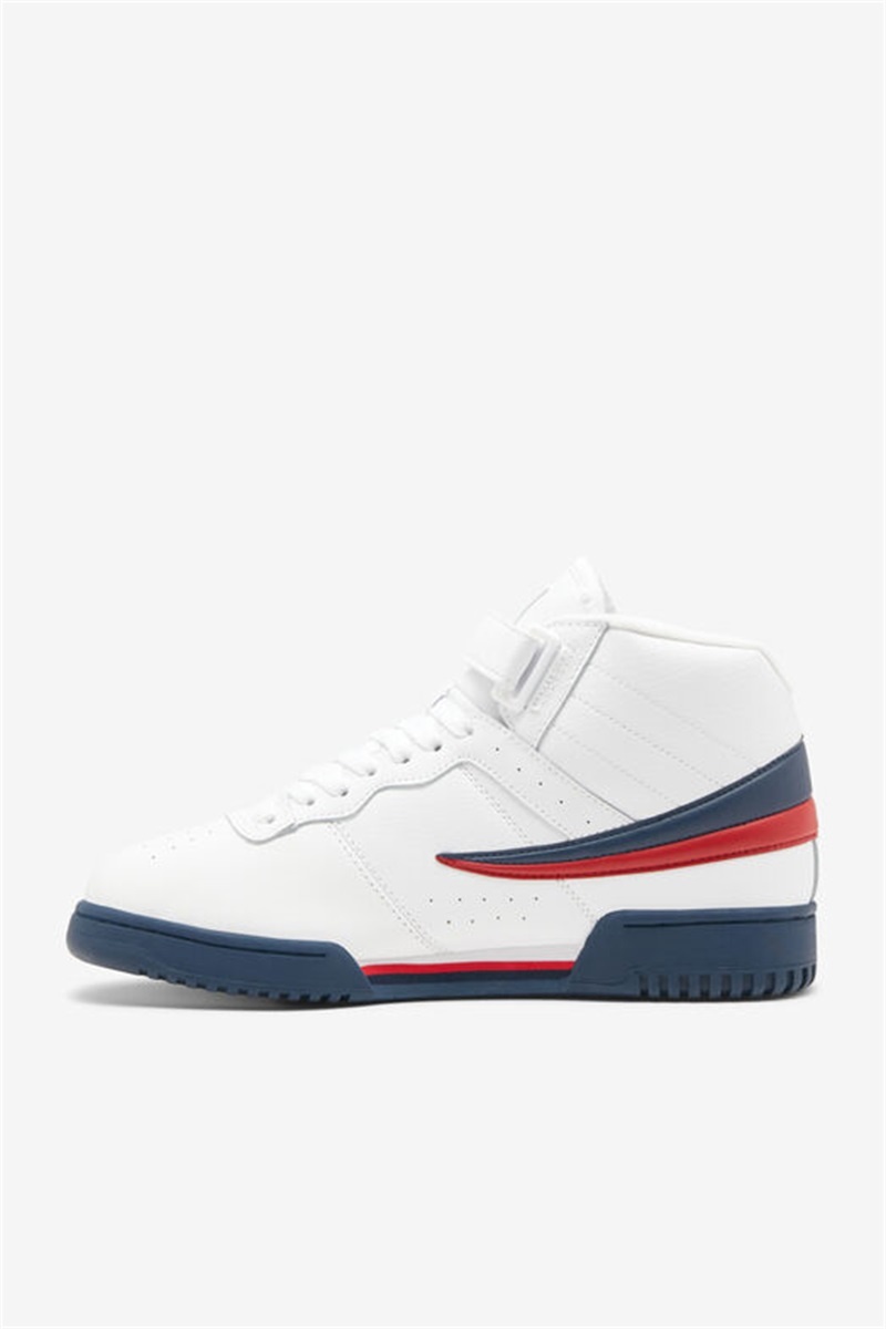 White / Navy / Red Men's Fila F-13 Shoes | Saudi Arabia-160432