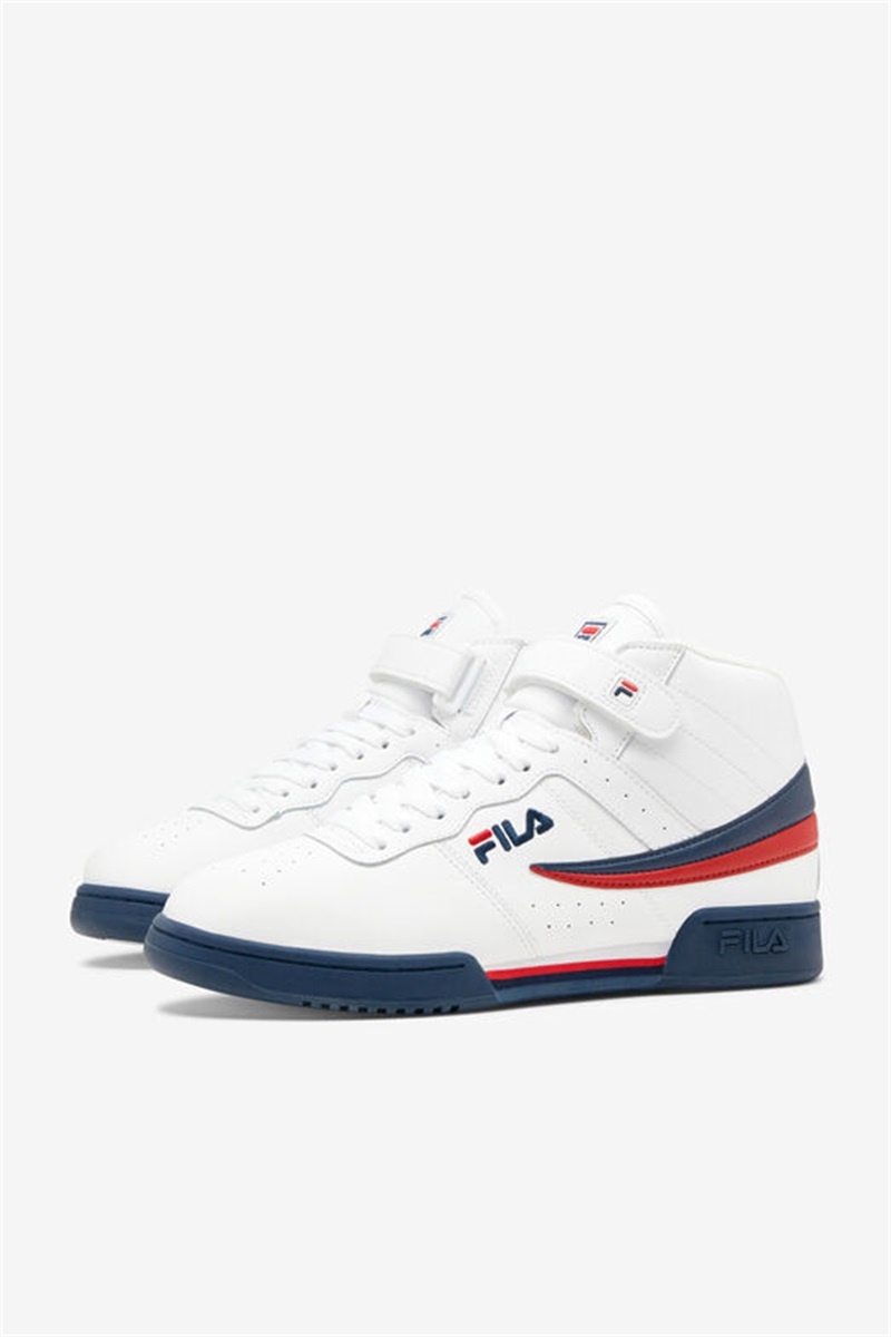 White / Navy / Red Men's Fila F-13 Shoes | Saudi Arabia-160432