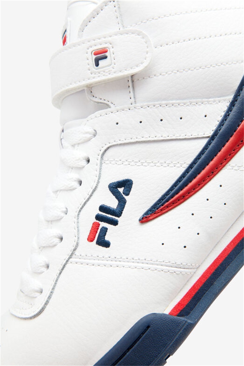 White / Navy / Red Men's Fila F-13 Shoes | Saudi Arabia-160432