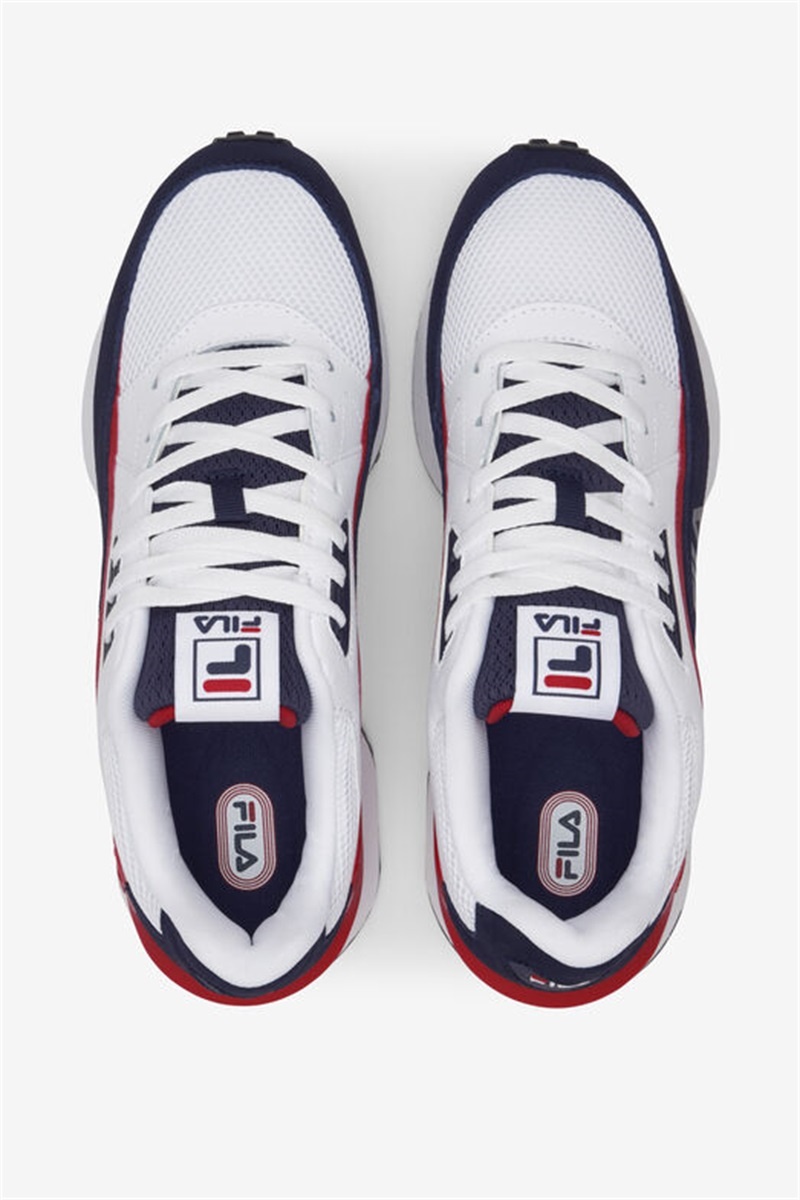 White / Navy / Red Men's Fila N-Gen Skyway Sneakers | Saudi Arabia-695812