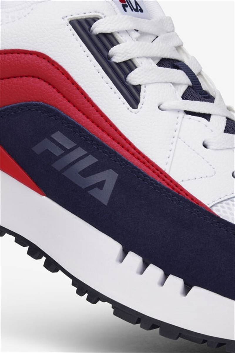 White / Navy / Red Men's Fila N-Gen Skyway Sneakers | Saudi Arabia-695812