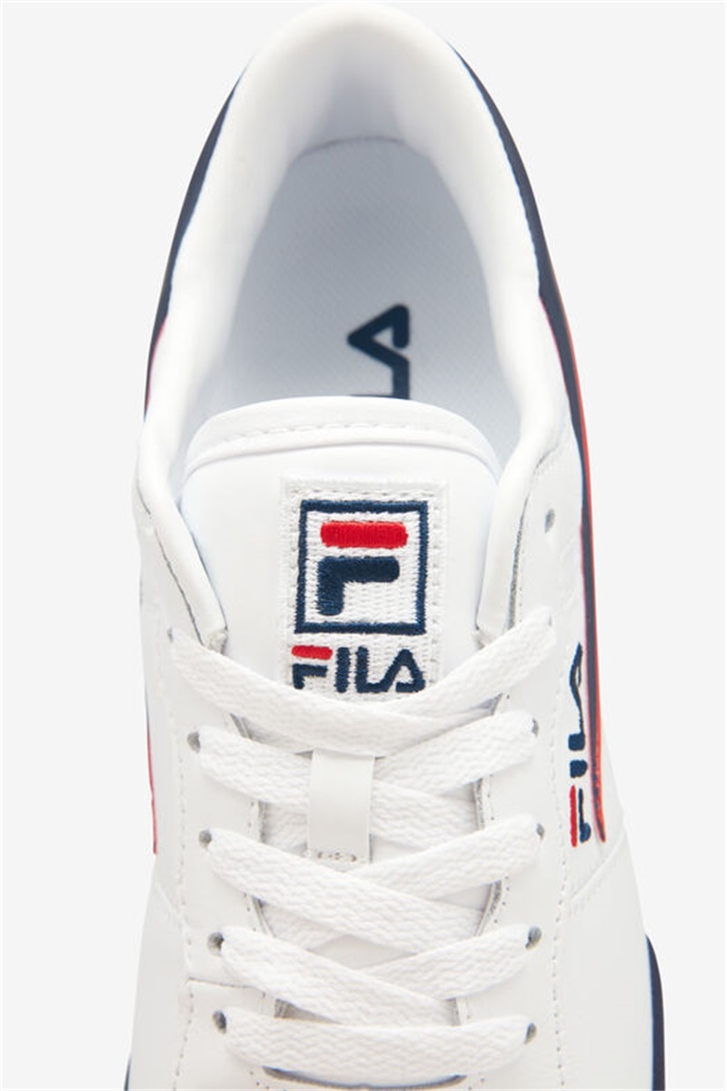 White / Navy / Red Men's Fila Original Fitness Shoes | Saudi Arabia-189053