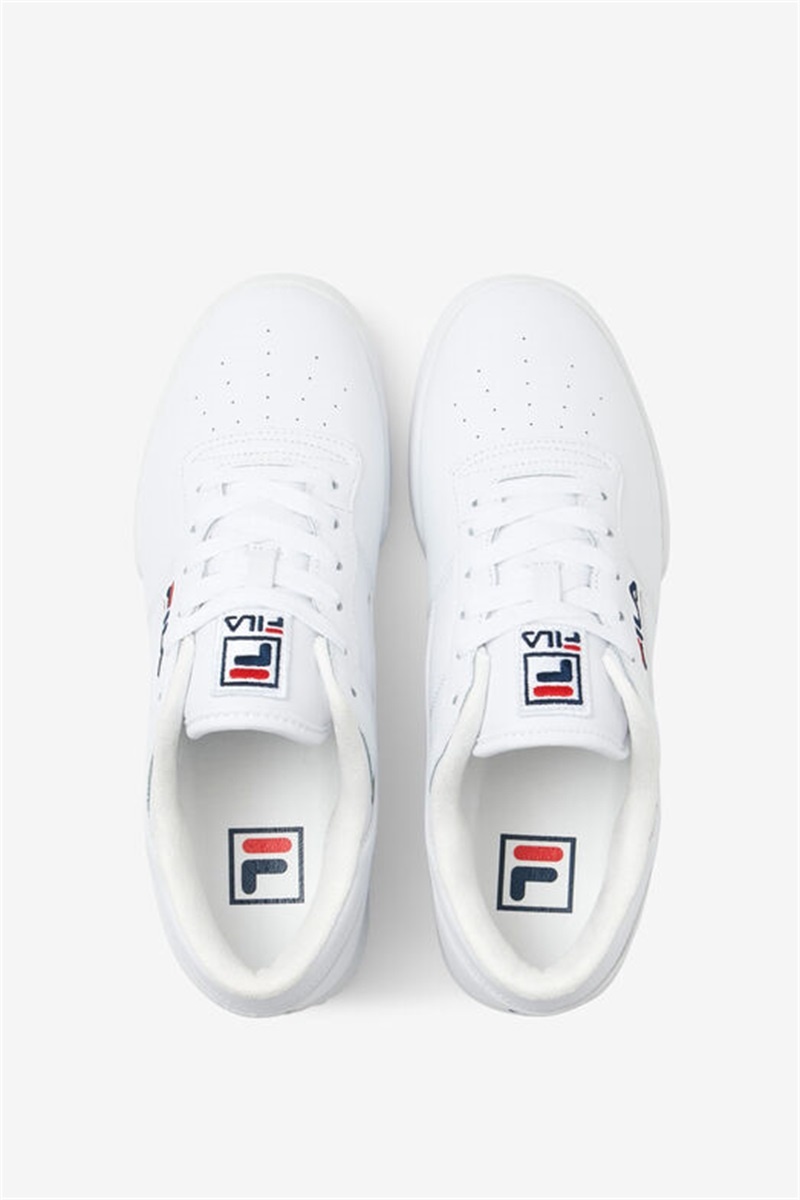 White / Navy / Red Men's Fila Original Fitness Shoes | Saudi Arabia-685910