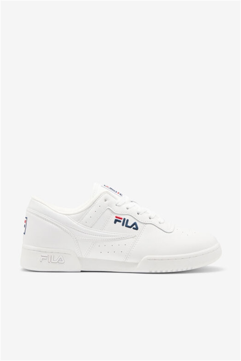 White / Navy / Red Men\'s Fila Original Fitness Shoes | Saudi Arabia-685910