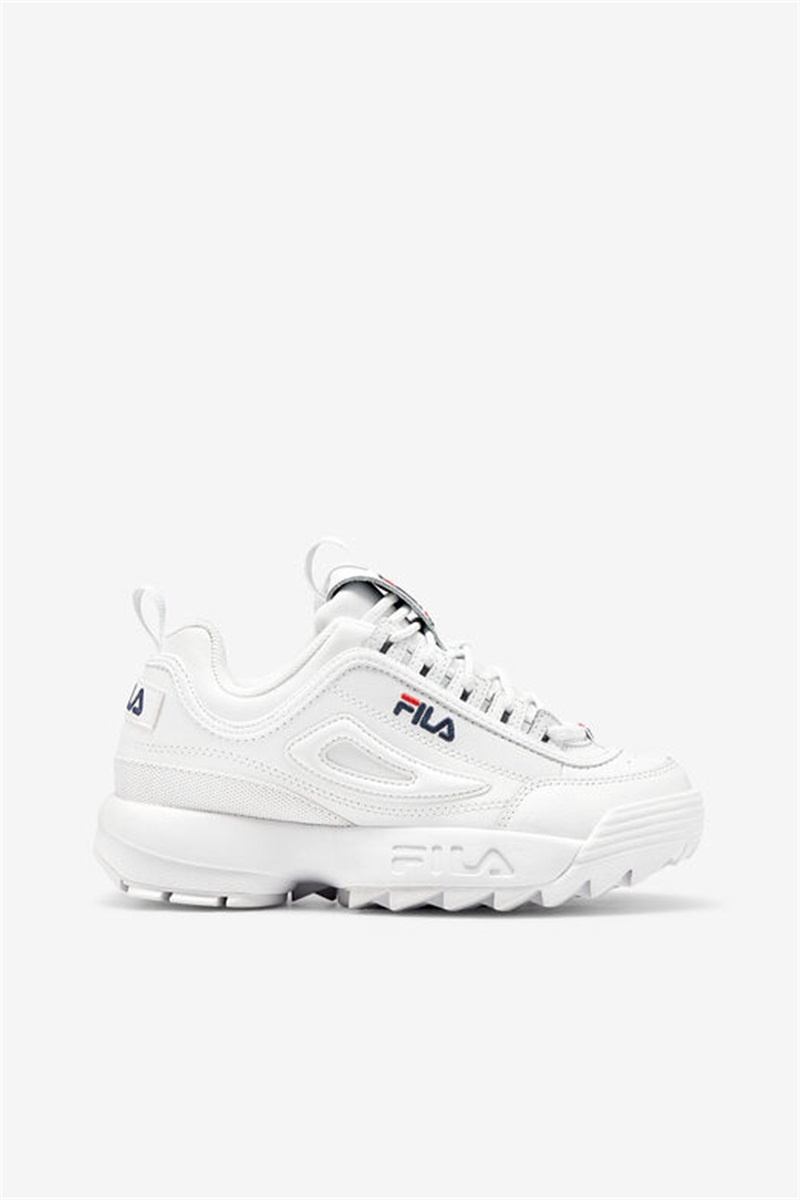 White / Navy / Red Women\'s Fila Disruptor 2 Premium Sneakers | Saudi Arabia-165234