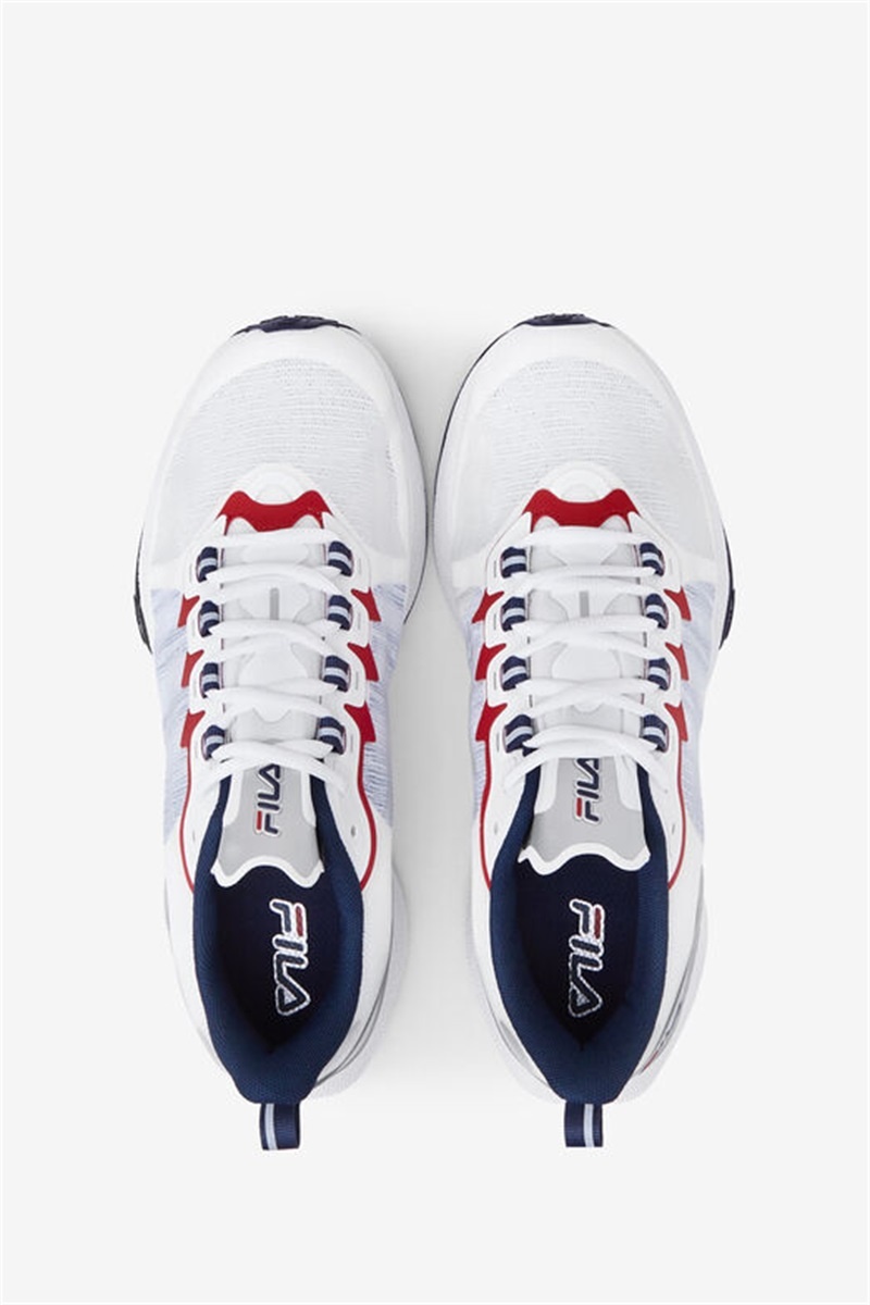 White / Navy / Red Women's Fila Tactik 5 Impulse Sneakers | Saudi Arabia-984237