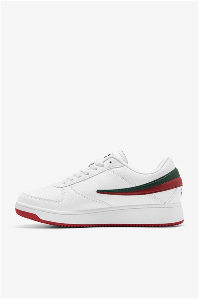 White / Red Men's Fila A-Low Shoes | Saudi Arabia-816230