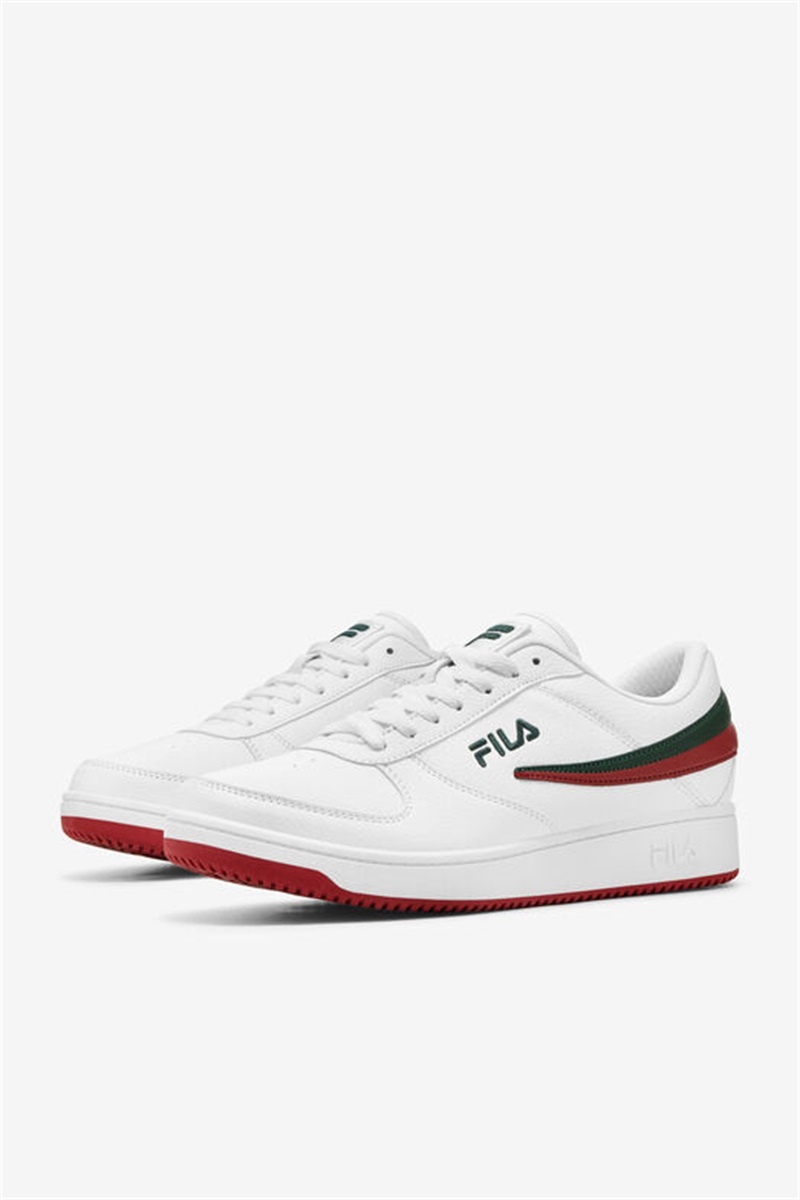 White / Red Men's Fila A-Low Shoes | Saudi Arabia-816230