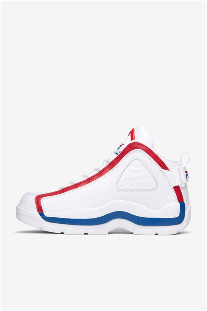 White / Red / Blue Men's Fila Grant Hill 2 Celebrations Shoes | Saudi Arabia-327069