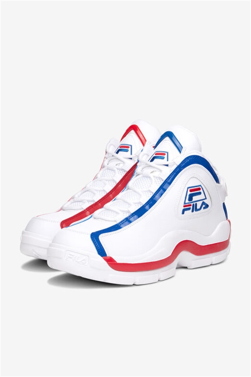 White / Red / Blue Men's Fila Grant Hill 2 Celebrations Shoes | Saudi Arabia-327069