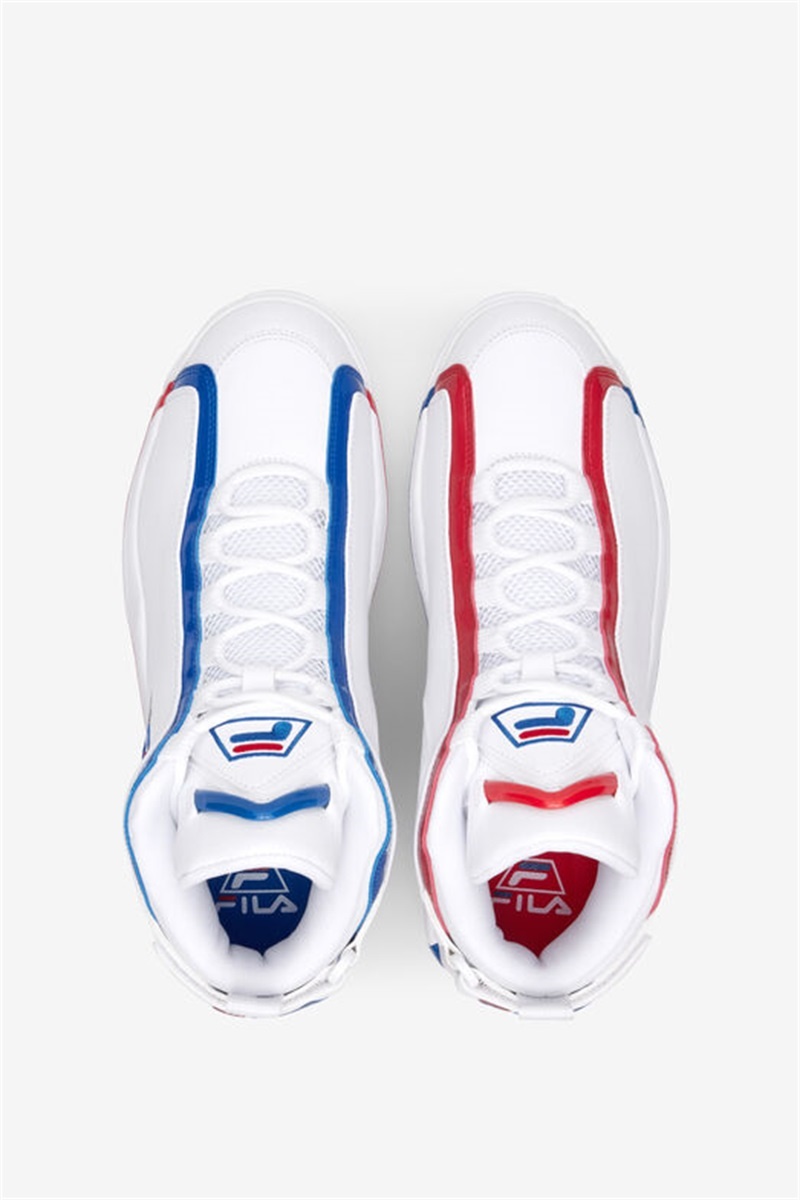 White / Red / Blue Men's Fila Grant Hill 2 Celebrations Shoes | Saudi Arabia-327069