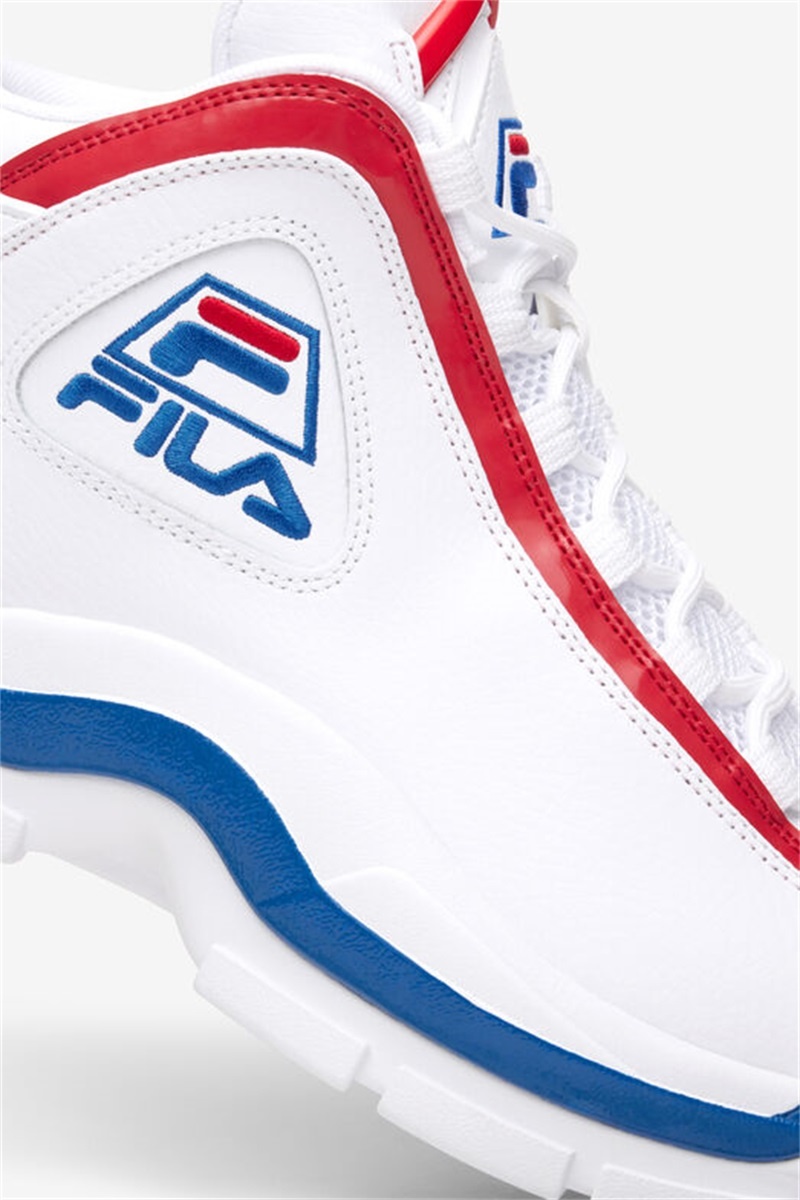 White / Red / Blue Men's Fila Grant Hill 2 Celebrations Shoes | Saudi Arabia-327069