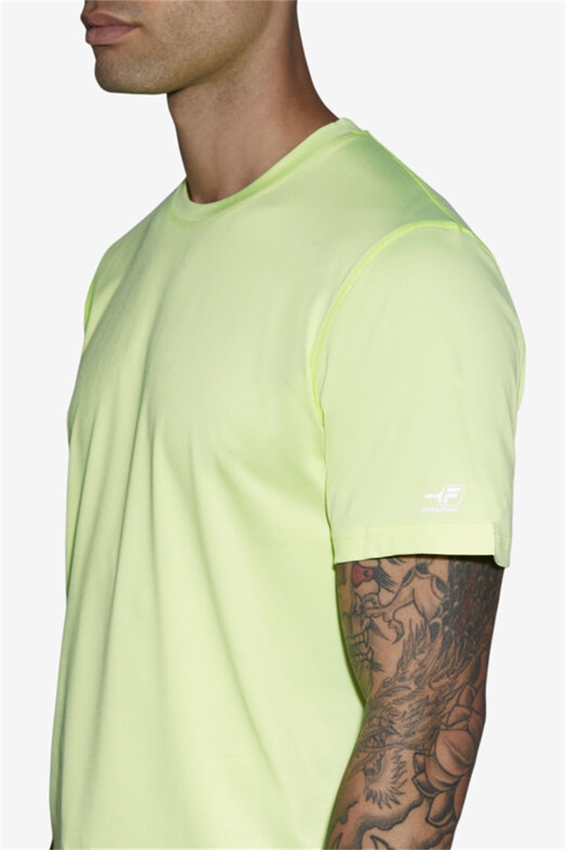 Yellow Men's Fila Pickleball Scallop Hem Crew Shirts | Saudi Arabia-650438