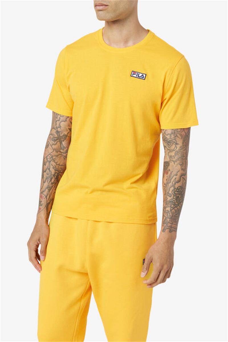 Yellow Men's Fila Skylar Tee | Saudi Arabia-506432