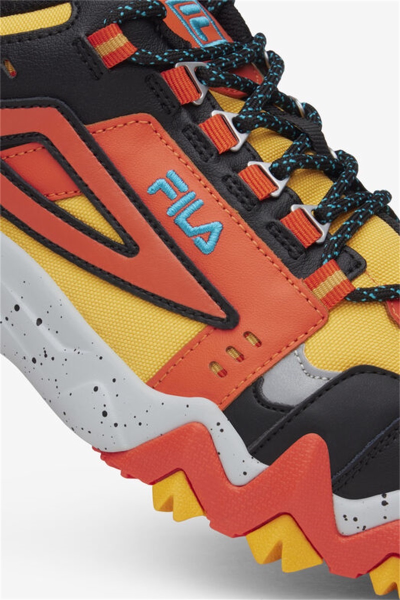 Yellow / Black / Red Men's Fila Oakmont Tr Sneakers | Saudi Arabia-839721